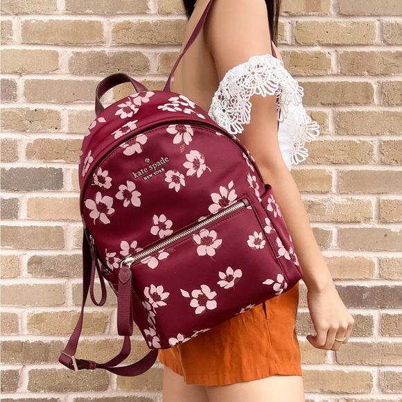 Kate Spade Medium The Little Better Nylon Backpack Multi - Picture 4 of 7